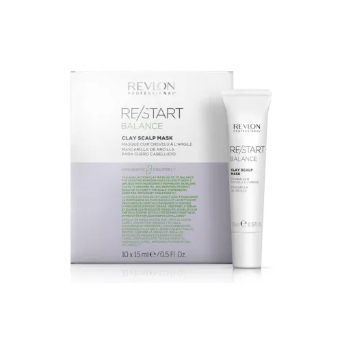 REVLON Restart Баланс Глина Голова Кожаный верх Мембранный очищающий увлажняющий 10x15 мл