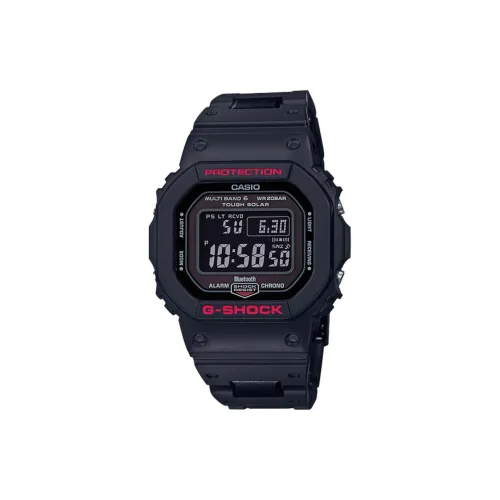 CASIO DIGITAL Collection B5600 Блок Солнечный Кварцевый механизм Смола Нержавеющая сталь Ремешок Часы Мужские Черный Циферблат
