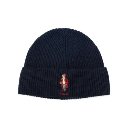 Polo Ralph Lauren Ткани в рубчик Хлопок Beanies Мужской Черный