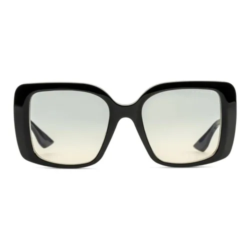 DITA Ацетат Квадратные Солнцезащитные Очки Женские Черные