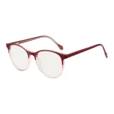 Красная рамка с линзами чайного цвета W04