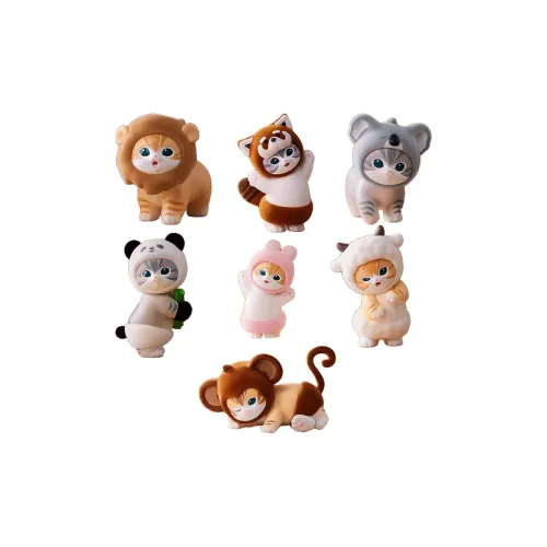 Miniso Кошка Fushandi Fuzzy Party Collection Котенок Модная игрушка Сувениры и украшения Слепые коробки Один Mystery Коробка Целая коробка 6 шт