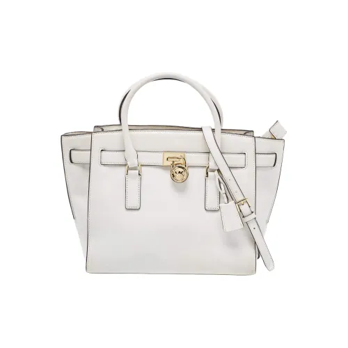 MICHAEL KORS Nouveau Hamilton Кожа Замковая Сумка через плечо Сумка через плечо Большая Женская Белая