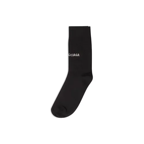 BALENCIAGA 1 шт Черные Женские Носки MID до икры