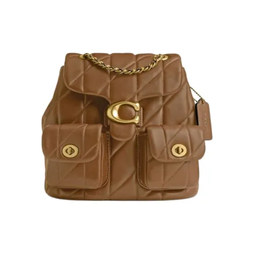 COACH Sheepskin Backpack Small Women's Honeys Brown COACH Овчина Рюкзак Маленький Женские Honeys Коричневый