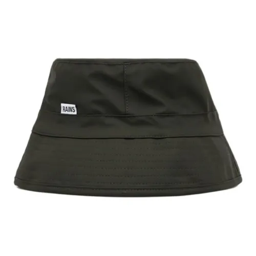 Rains Полиэстер Ведрообразные Шляпы Женские Зеленые