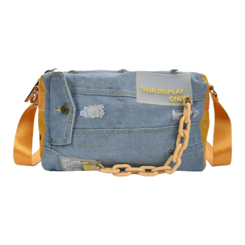 DALO Деним Сумка через плечо Сумка на плечо Женская Желтая Зеленая Оранжевая