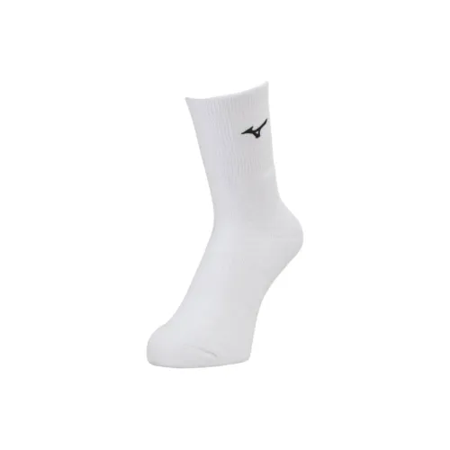 Mizuno 1 шт Белый Унисекс MID Носки до икры