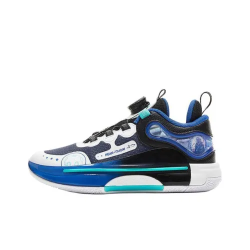 PEAK Slip-resistant Abrasion-resistant Low Top Детские баскетбольные кроссовки Темно-синий Подростки