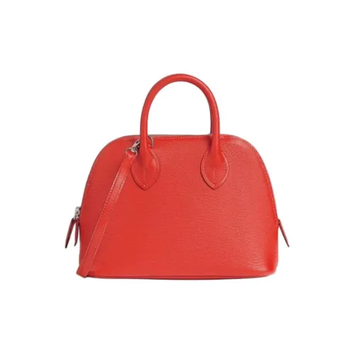 HERMES Bolide Mysore Шевро Сумка для боулинга Сумка через плечо Сумка мини Женская Апельсин