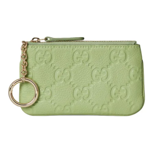 GUCCI Кожа Key Pouch Стандартный Женский Светло-Зеленый