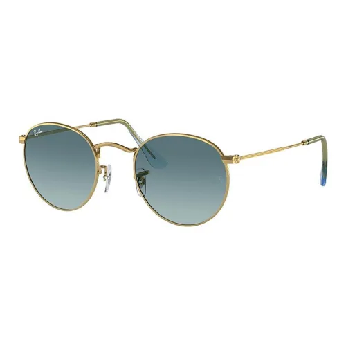 RayBan Alloy Metal Round Sunglasses Unisex Gold