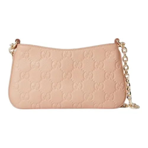 GUCCI GRAIN LEATHER Сумка через плечо Сумка на плечо Мини Женский Светло-розовый