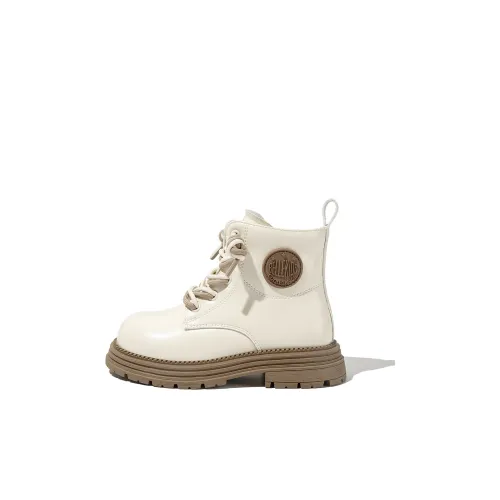 BELLE Детские кожаные сапоги High Top Beige Kids