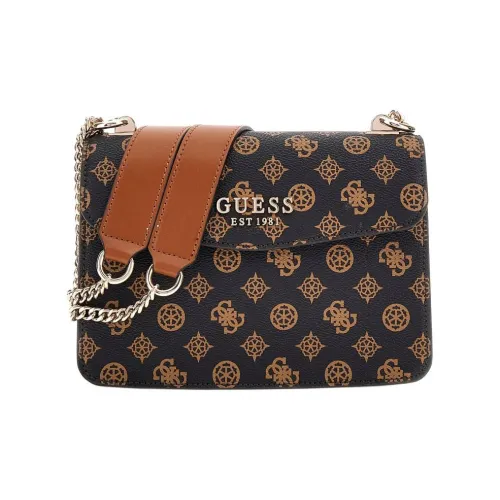 GUESS ПУ (полиуретан) Сумка через плечо Женская Коричневая