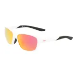 Матовая белая рамка с красными линзами