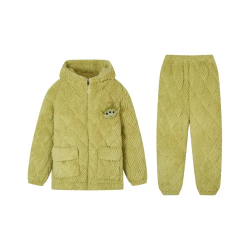 LEZIYUN Пижамный комплект женский зеленый