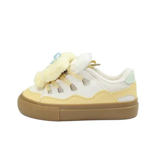 B10CROWN Термостойкий Slip-resistant и устойчивый к истиранию Низкий топ Скейтборд Кроссовки Женские Молочно-чайный