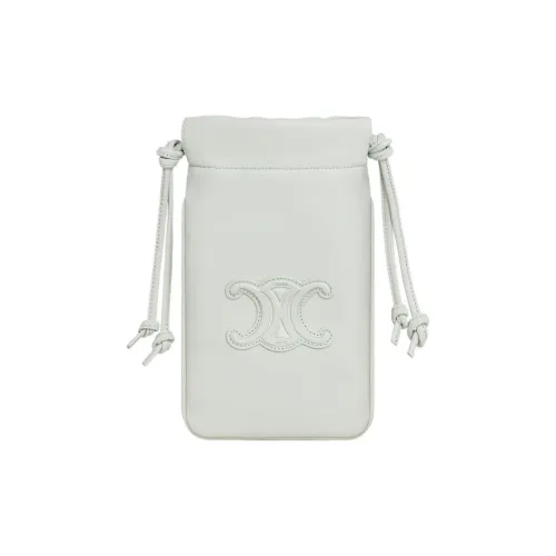 CELINE Triomphe Smooth Sheepskin Сумка через плечо Чехол для телефона Женский Jadeite Green