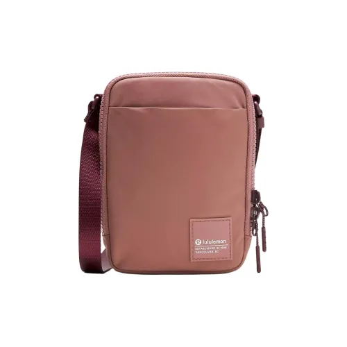 lululemon Переработанный нейлон Сумка через плечо Стандартная Унисекс Гранат Красный