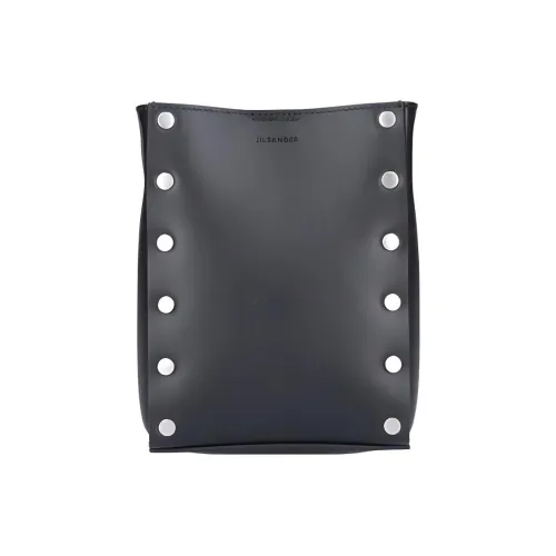 JIL SANDER Телячья кожа Сумка через плечо Унисекс Черный