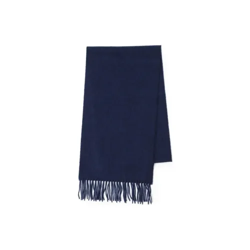 JOHNSTONS OF ELGIN Кашемир Вязаные Шарфы Мужской Синий