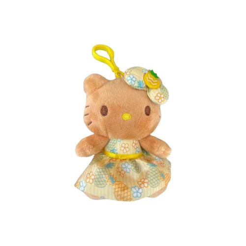 Санрио Hello Kitty Ключница Гавайи Ананас Сад Кукла Плюшевая Подвеска 10 см Рекомендуемая Высота