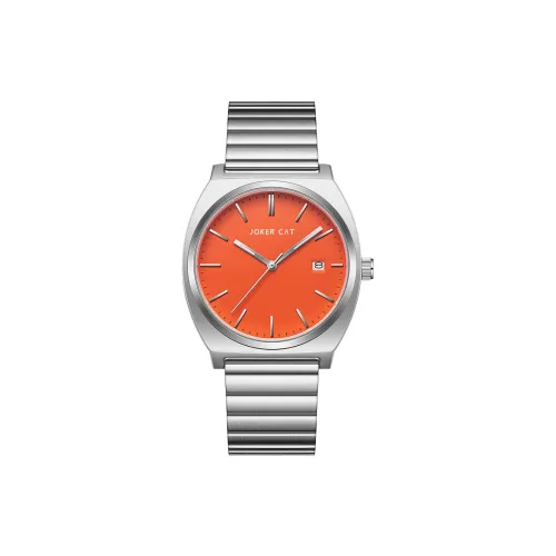 JOKER CAT Кварцевый механизм Металлический ремешок Часы Унисекс Многоцветный циферблат
