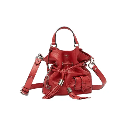 LANCEL Телячья кожа Сумка через плечо Сумка Маленькая Женская Красная