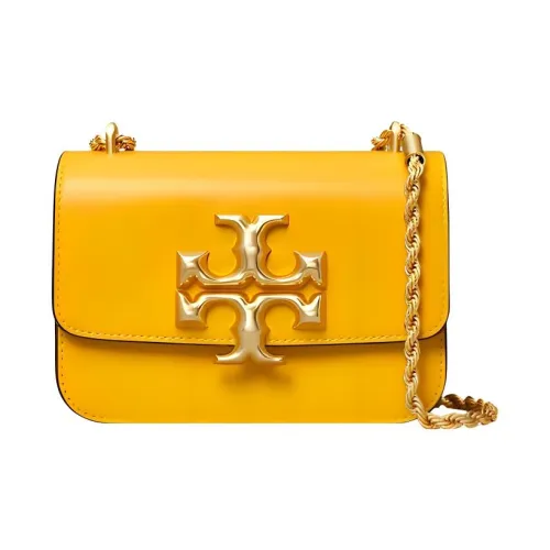 TORY BURCH ELEANOR Кожа Маленькая Квадратная Сумка Сумка через плечо Сумка на плечо Женская Golden Orange