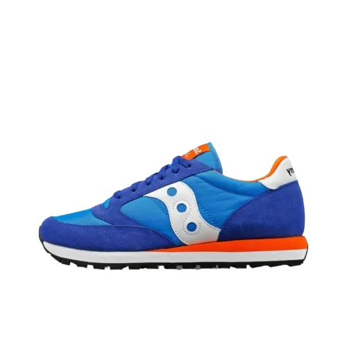 Saucony Jazz Original Slip-Resistant Abrasion-Resistant Low Top Casual Running Shoes Men's Blue Сaucony Jazz Original Противоскользящий Устойчивый к Износу Низкий Топ Повседневные Беговые Кроссовки Мужские Синие