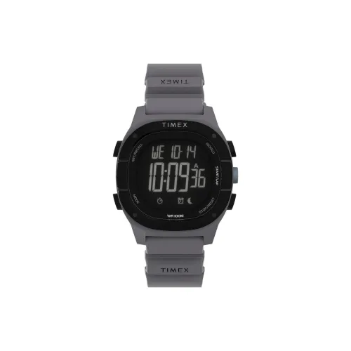 TIMEX Мужские часы Кварцевый механизм Пластиковый ремешок 38*38 мм Черный циферблат
