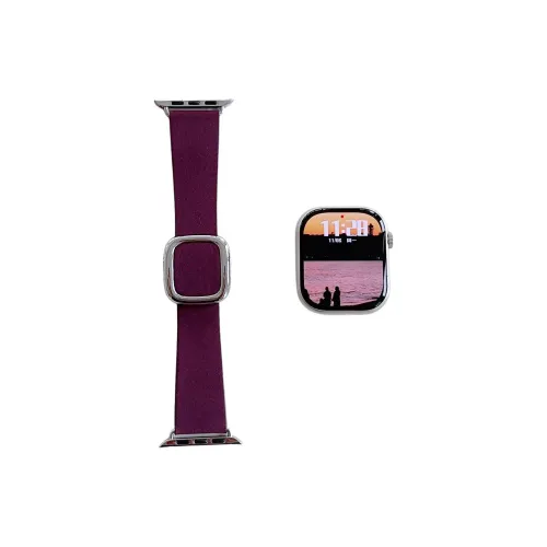 QIZHENG Часы Полоска Apple Совместимость Кожа