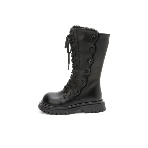 Tongmengqiantian Slip-resistant Abrasion-resistant High Top Детские ботинки для малышей