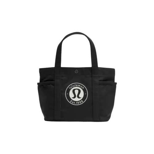 Lululemon Canvas Tote Bag Tote Bag Shopping Bag Mini Bag Unisex Black Лулulemon Холщовая сумка Сумка-тоут Сумка для покупок Мини-сумка Унисекс Черный