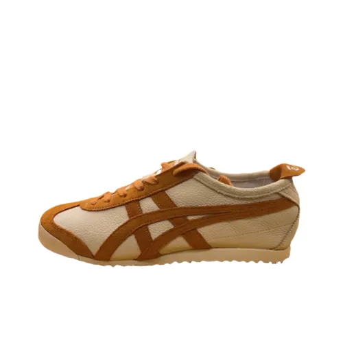 Onitsuka Tiger MEXICO 66 Slip Устойчивый к истиранию Низкий Топ Casual Унисекс Коричневый