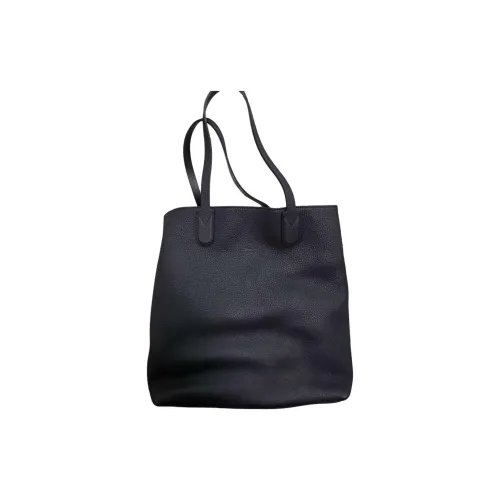 LONGCHAMP Bullock Кожа Тоут Сумка Сумка для покупок Сумка Сумка через плечо Унисекс Черная