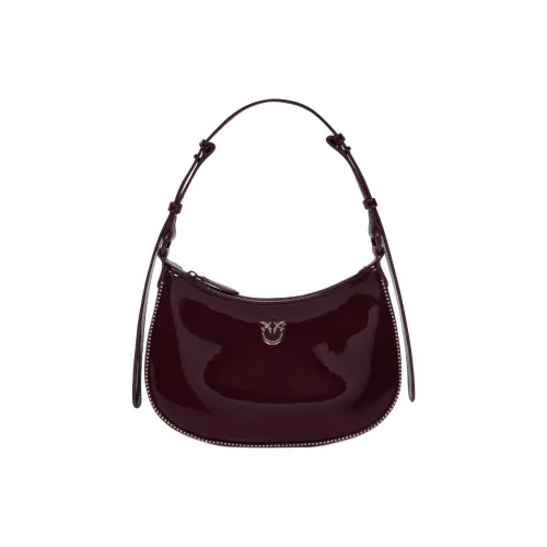 PINKO Half Moon series Полиэстер Полумесяц Сумка Сумка через плечо Маленькая Женская Бычья Кровь