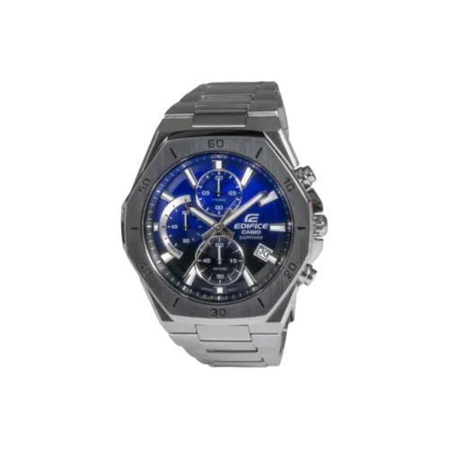 CASIO EDIFICE Collection Кварцевый механизм нержавеющая сталь ремешок мужские часы синий циферблат