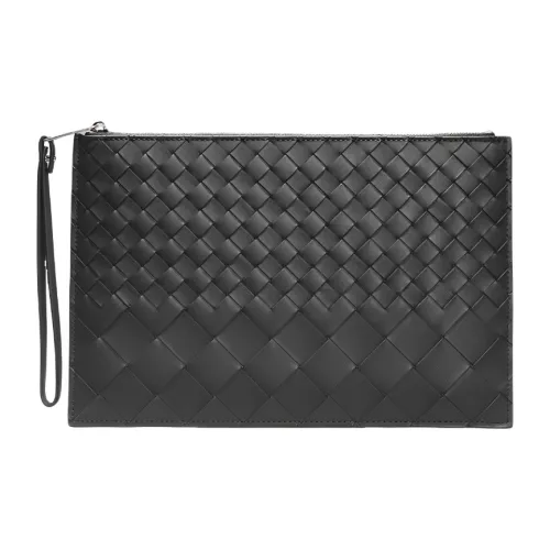 CMLZIUA Клатч из натуральной коровьей кожи стандартный мужской черный