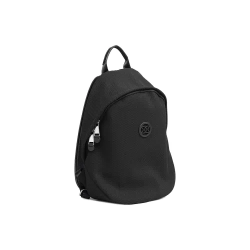 GELANDAI Ткань Рюкзак Унисекс Черный Экрю Абрикос