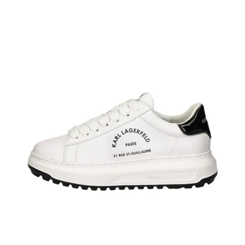 Karl Lagerfeld Maison Karl Кружево Низкий Топ Повседневная Обувь 5 см Мужской Белый