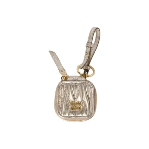 MIU MIU Matelassé Кожа Сумка Аксессуар Женские Пирит