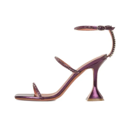 AMINA MUADDI Gilda One Strap Sandals 9,5cm Women's Purple