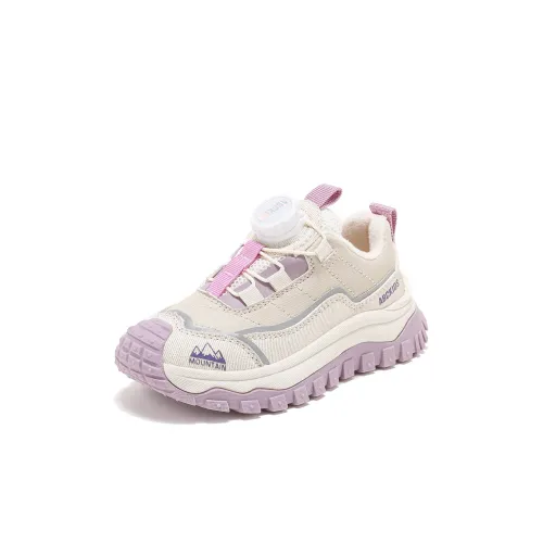 ABC KIDS Slip-resistant Anti KICK Lightweight Cushioned Thermal Kids Lifestyle Shoes Beige Purple Kids ABC KIDS Противоскользящие противоскользящие легкие амортизирующие термические детские повседневные туфли бежево-фиолетовые