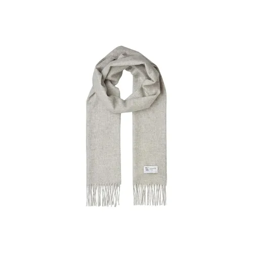 JOHNSTONS OF ELGIN Кашемир Вязаные Шарфы Женские Серый