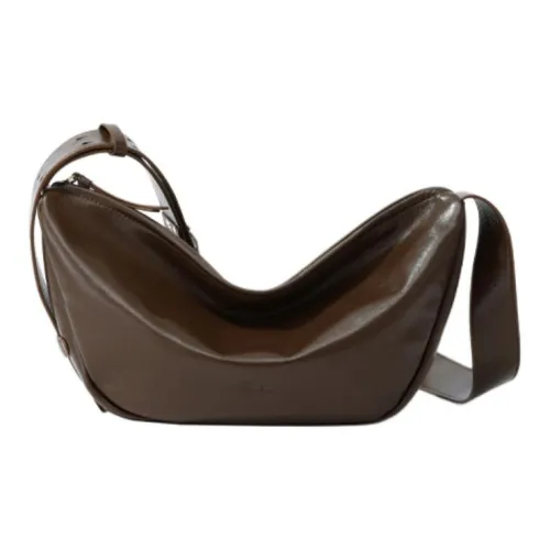 FION Сумка через плечо из крупнозернистой текстуры коровьей кожи среднего размера женская карамельно-коричневого цвета