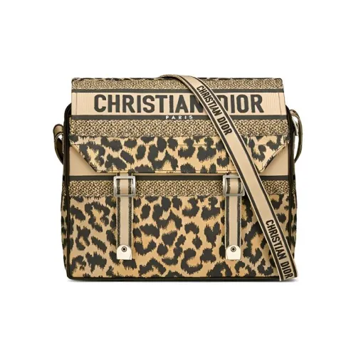 DIOR DiorCamp ABS Курьерская сумка Сумка на плечо Женская с леопардовым принтом