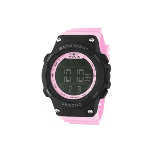 INVICTA Наручные часы Электронный механизм ПУ (полиуретан) Ремешок 52 мм Серый циферблат Мужские часы