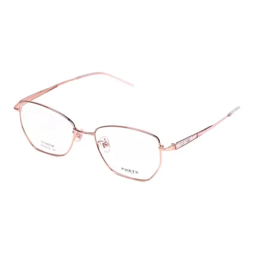 PORTS Чистый титан Нерегулярная форма Оправы для очков Женские Розово-золотой